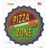 Pizza Zone Novelty Bottle Cap Sticker Decal