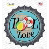 Pool Zone Novelty Bottle Cap Sticker Decal