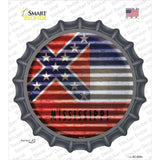 Mississippi Flag Corrugated Novelty Bottle Cap Sticker Decal