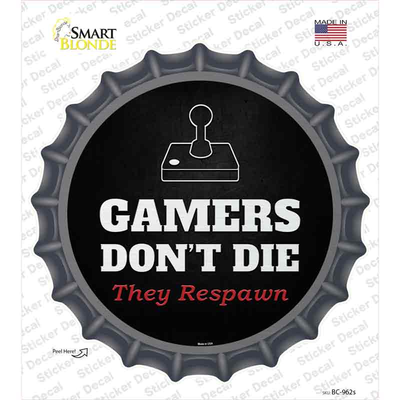 Atari Gamers Dont Die Novelty Bottle Cap Sticker Decal