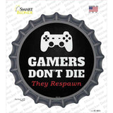 PlayStation Gamers Dont Die Novelty Bottle Cap Sticker Decal