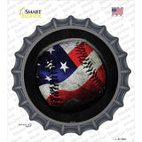 American Baseball Novelty Bottle Cap Sticker Decal
