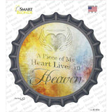 Heart Lives In Heaven Novelty Bottle Cap Sticker Decal