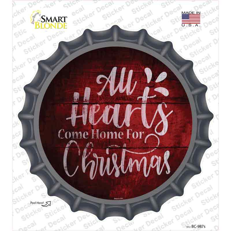 Come Home For Christmas Novelty Bottle Cap Sticker Decal