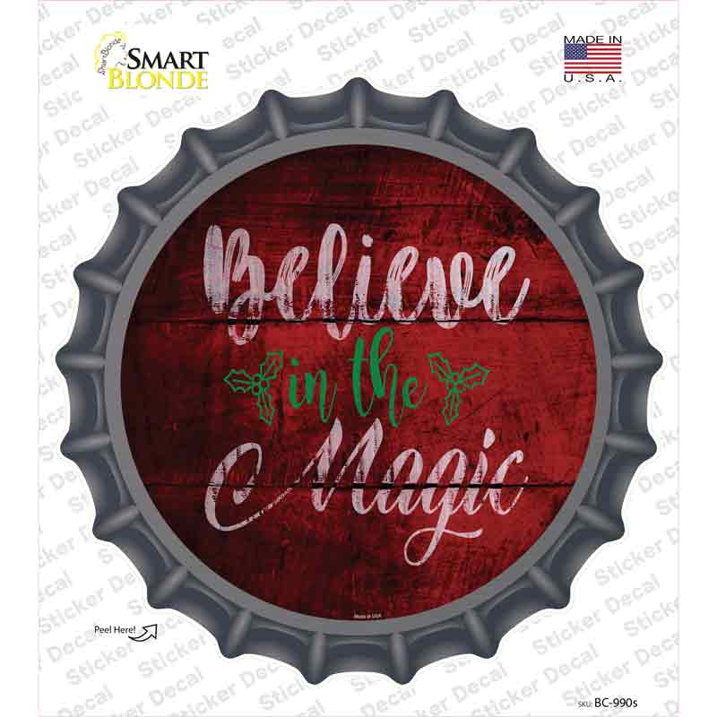 Believe In Magic Novelty Bottle Cap Sticker Decal