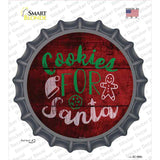 Cookies For Santa Novelty Bottle Cap Sticker Decal