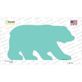 Mint Solid Novelty Bear Sticker Decal Small
