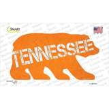 TN Orange Novelty Bear Sticker Decal Small