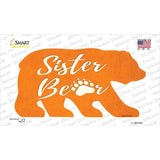 Sister Paw Orange Novelty Bear Sticker Decal Small