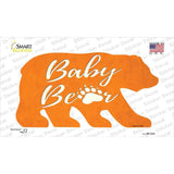 Baby Paw Orange Novelty Bear Sticker Decal Small