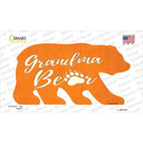 Grandma Paw Orange Novelty Bear Sticker Decal Small