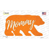 Mommy Orange Novelty Bear Sticker Decal Small
