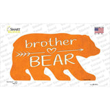 Brother Arrow Orange Novelty Bear Sticker Decal Small