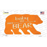 Baby Arrow Orange Novelty Bear Sticker Decal Small