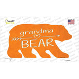 Grandma Arrow Orange Novelty Bear Sticker Decal Small
