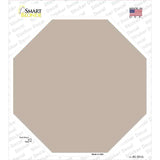 Tan Solid Novelty Octagon Sticker Decal Small