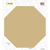 Gold Solid Novelty Octagon Sticker Decal Small