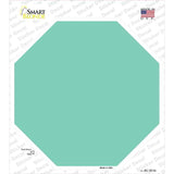 Mint Solid Novelty Octagon Sticker Decal Small