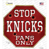 Knicks Fans Only Novelty Octagon Sticker Decal Small
