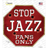Jazz Fans Only Novelty Octagon Sticker Decal Small