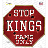 Kings Fans Only Hockey Novelty Octagon Sticker Decal Small