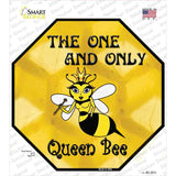 Queen Bee Novelty Octagon Sticker Decal Small