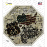 Route 66 Mother Road Vintage Novelty Octagon Sticker Decal Small