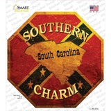 Southern Charm South Carolina Novelty Octagon Sticker Decal Small