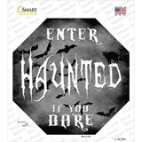 Haunted Novelty Octagon Sticker Decal Small