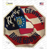 Georgia Home Grown Novelty Octagon Sticker Decal