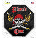 Pirates Cove Novelty Octagon Sticker Decal Small