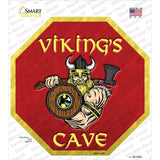 Vikings Cave Novelty Octagon Sticker Decal Small