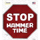 Stop Hammer Time Novelty Octagon Sticker Decal Small