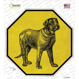 Labrador Retriever Dog Sketch Novelty Octagon Sticker Decal