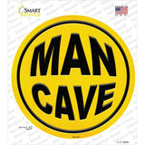 Man Cave Novelty Circle Sticker Decal