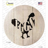 Chickens Make Eggs Novelty Circle Sticker Decal