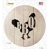 Chickens Make BBQ Novelty Circle Sticker Decal