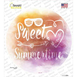 Sweet Summertime Novelty Circle Sticker Decal