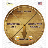Drink Beer Novelty Circle Sticker Decal