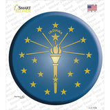 Indiana State Flag Novelty Circle Sticker Decal
