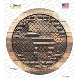 Better On The Farm Horse Novelty Circle Sticker Decal