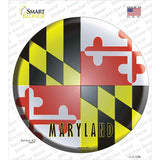 Maryland State Flag Novelty Circle Sticker Decal