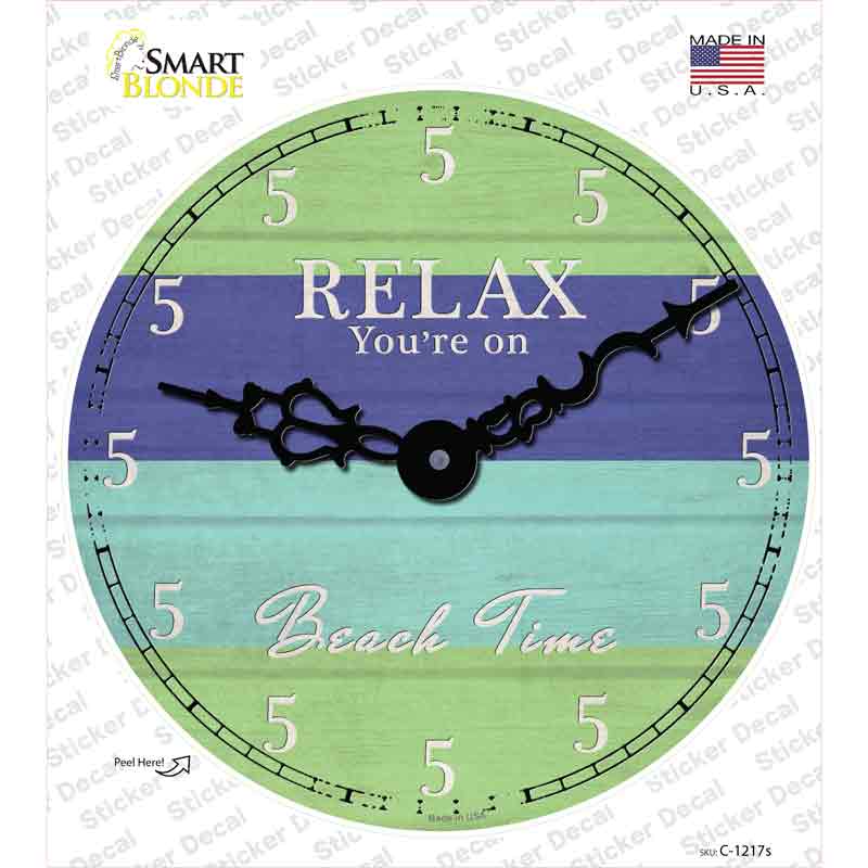 Youre On Beach Time Novelty Circle Sticker Decal
