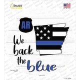 Arkansas Back The Blue Novelty Circle Sticker Decal