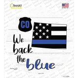 Colorado Back The Blue Novelty Circle Sticker Decal