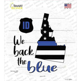 Idaho Back The Blue Novelty Circle Sticker Decal