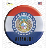 Missouri State Flag Novelty Circle Sticker Decal