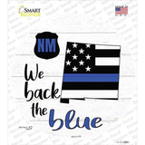 New Mexico Back The Blue Novelty Circle Sticker Decal