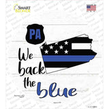 Pennsylvania Back The Blue Novelty Circle Sticker Decal