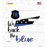 Tennessee Back The Blue Novelty Circle Sticker Decal